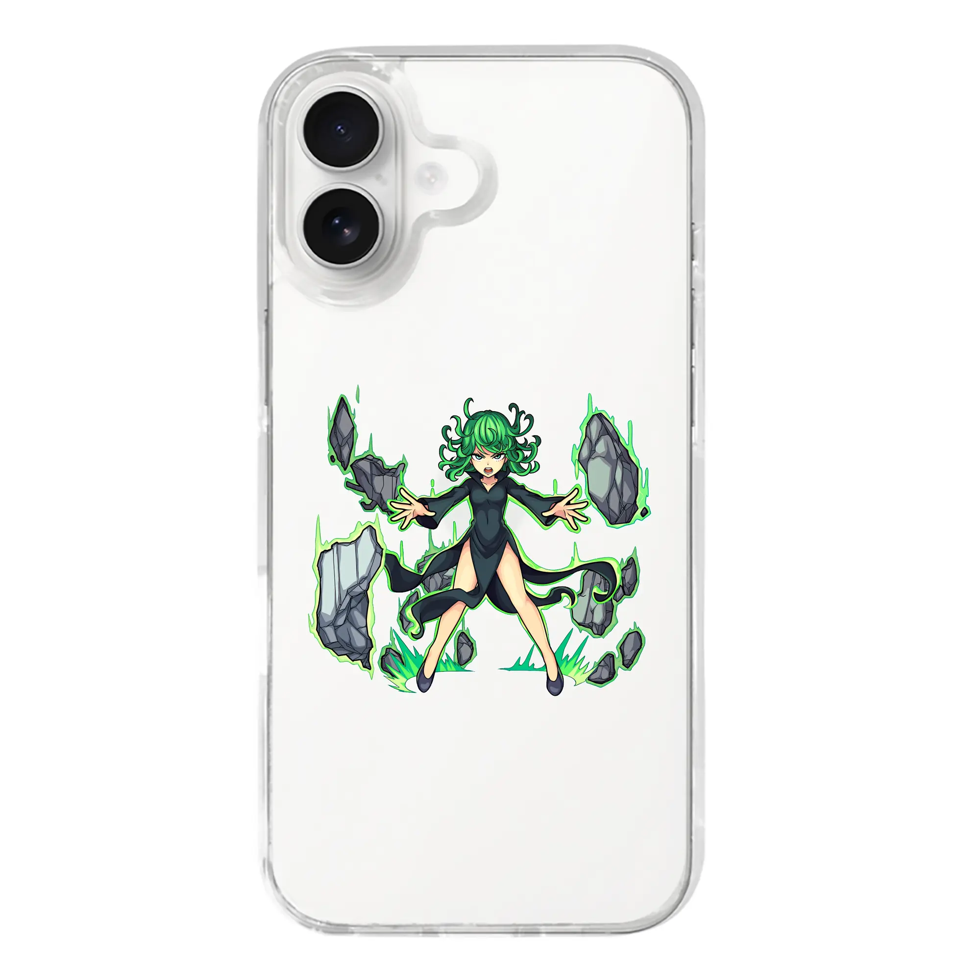 ワンパンマン グッズ 戦慄のタツマキ - iPhone 17シリーズ 透明スマホケース – 薄型・耐衝撃・精密フィット保護カバー